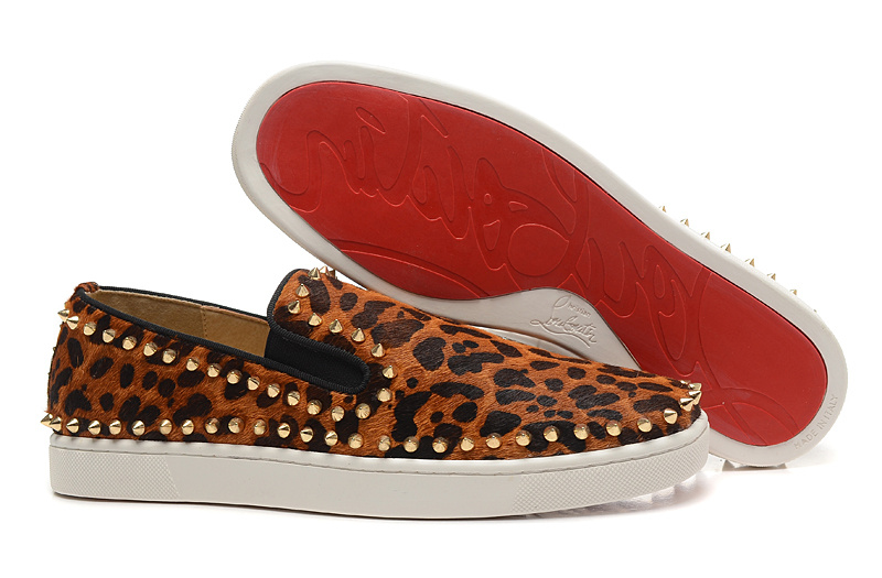 cheetah louboutin sneakers