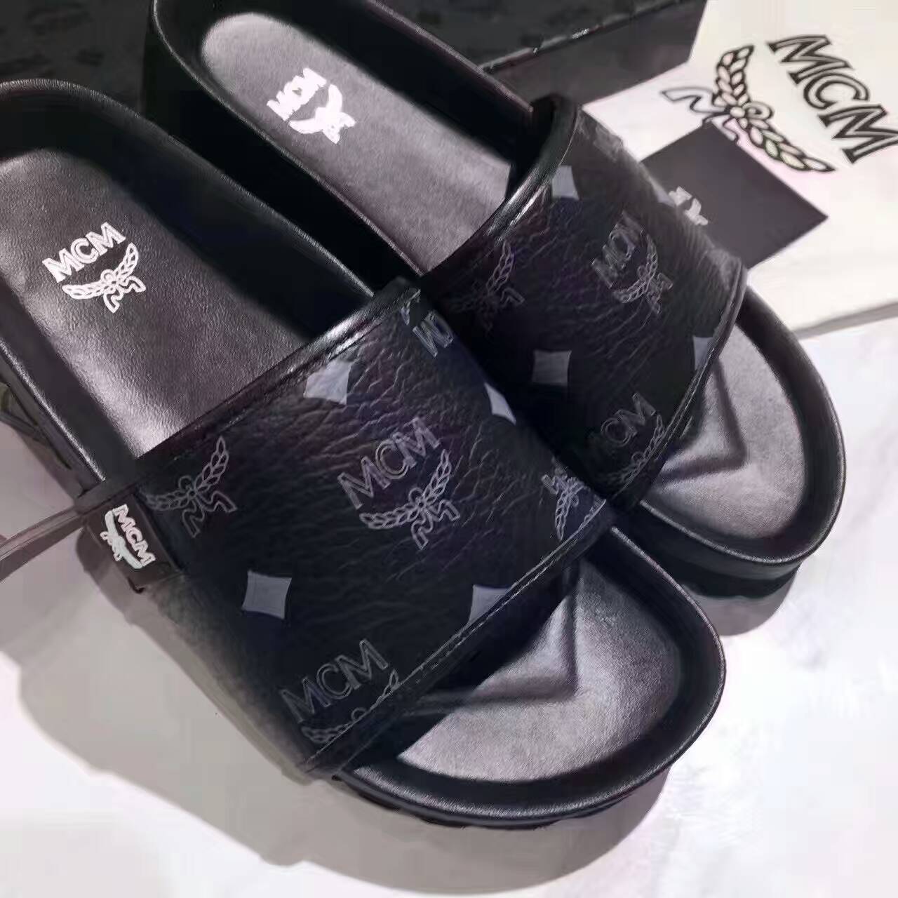 MCM Slippers for Women #279750 replica