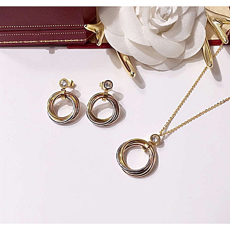 Cartier Earring Necklace 2 Sets #317092