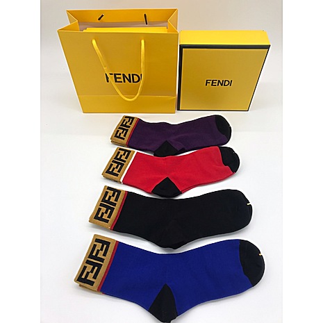 Fendi 4pcs Socks #356070 replica