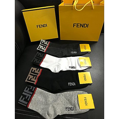 Fendi 4pcs Socks #356092 replica