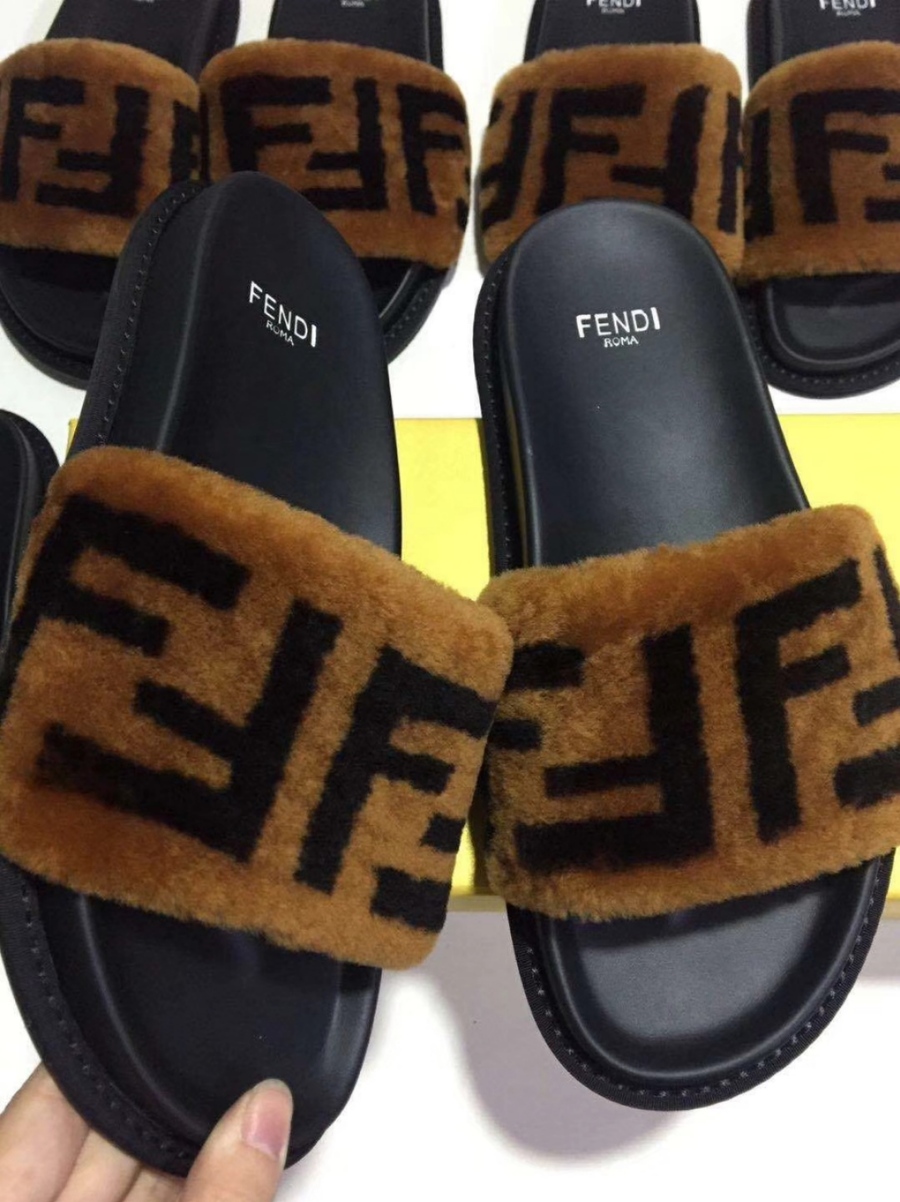 Fendi shoes for Fendi slippers for women #351073 replica
