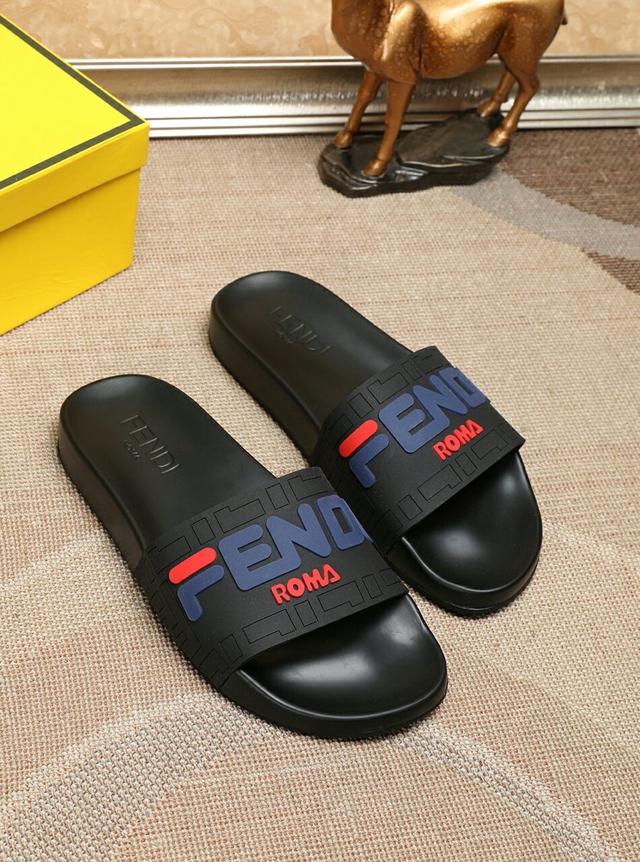 Fendi shoes for Fendi Slippers for men #351843 replica