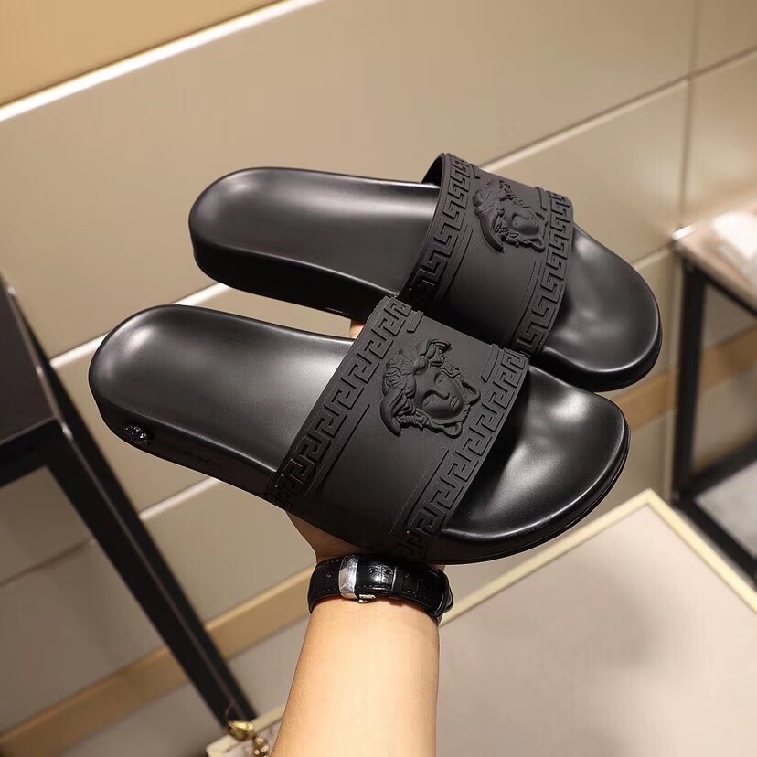 Versace shoes for versace Slippers for men #359208 replica