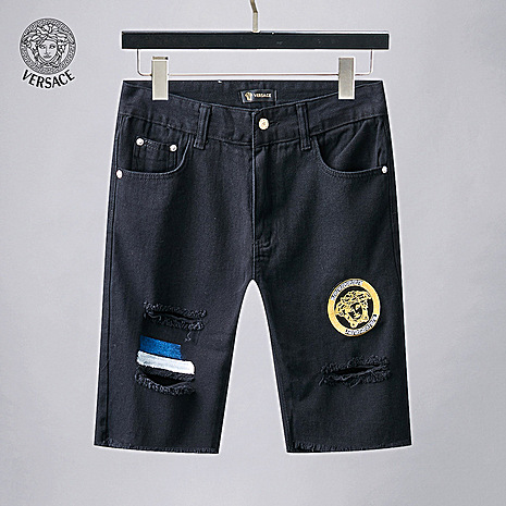 Versace Jeans for versace Short Jeans for men #365909 replica