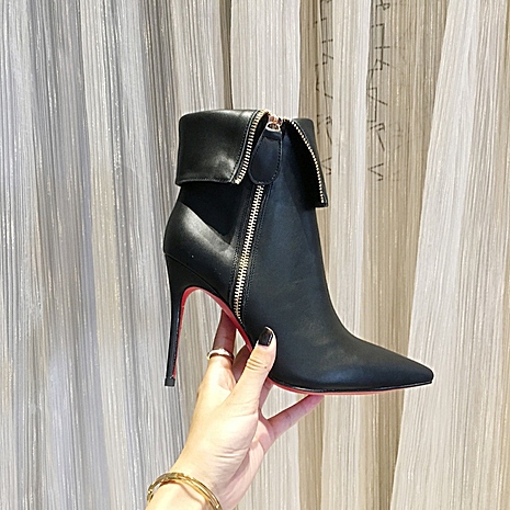 Christian Louboutin 10cm high heeled shoes for women #388069
