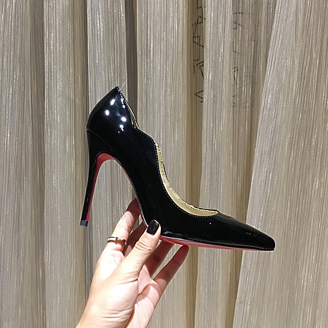 Christian Louboutin 10cm high heeled shoes for women #388900