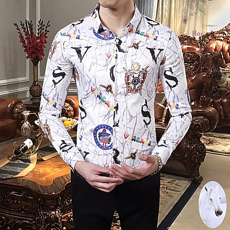 Versace Shirts for Versace Long-Sleeved Shirts for men #389207 replica