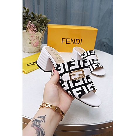 Fendi 6cm high heeled shoes for women #415428 replica