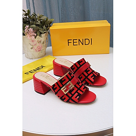Fendi 6cm high heeled shoes for women #415431