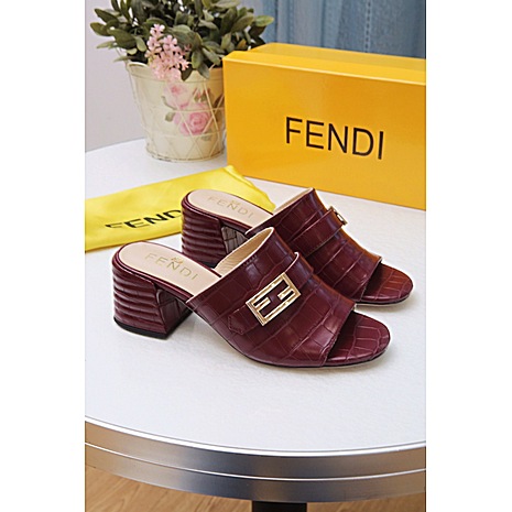 Fendi 6cm high heeled shoes for women #415433 replica