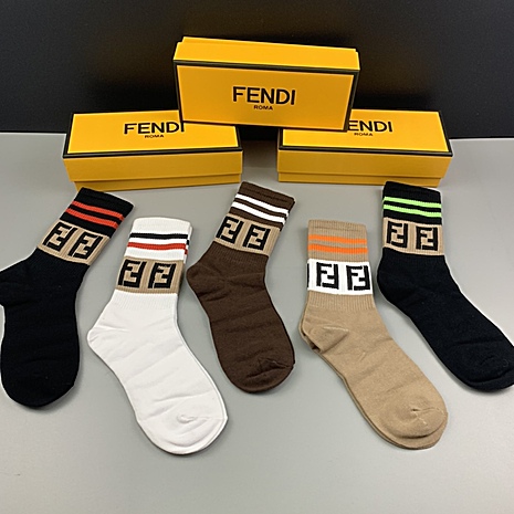 Fendi Socks 5pcs sets #432749 replica