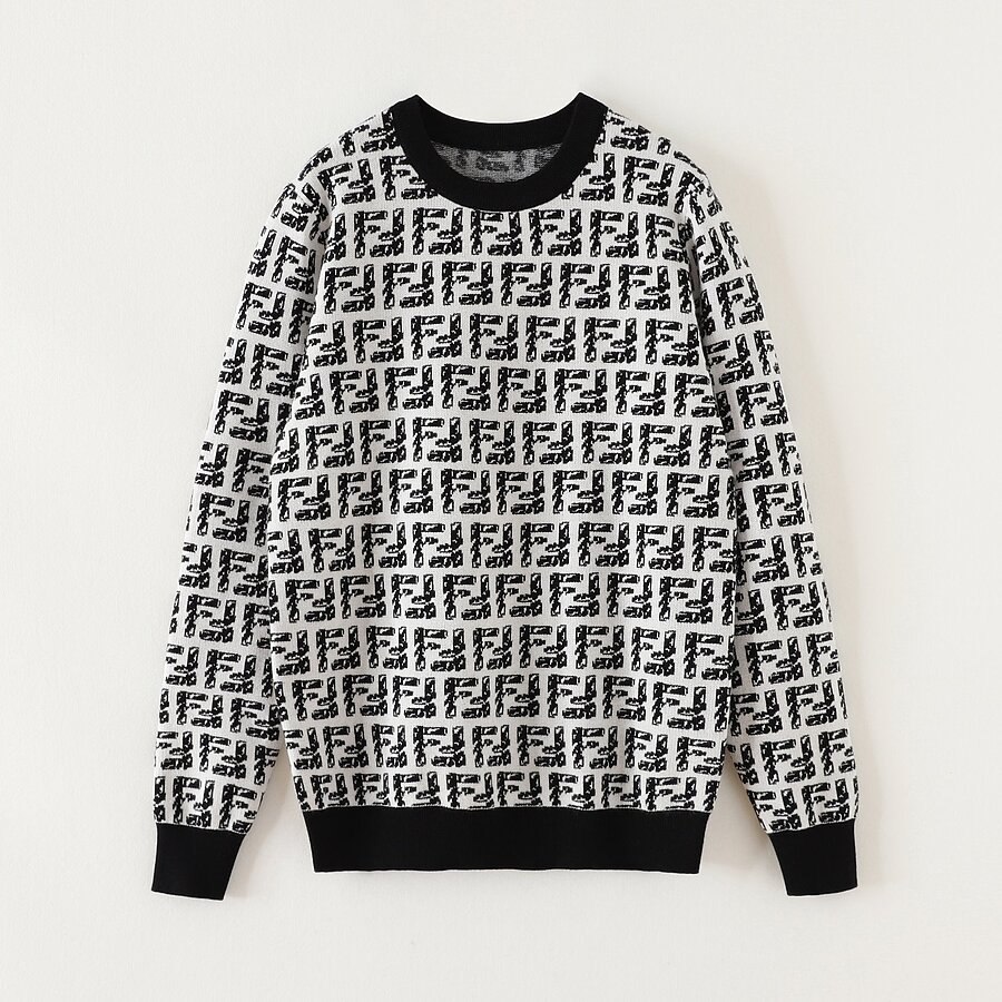 fendi sweater black and white