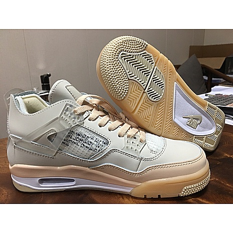 OFF WHITE&Air Jordan 4 Shoes for men #437336 replica