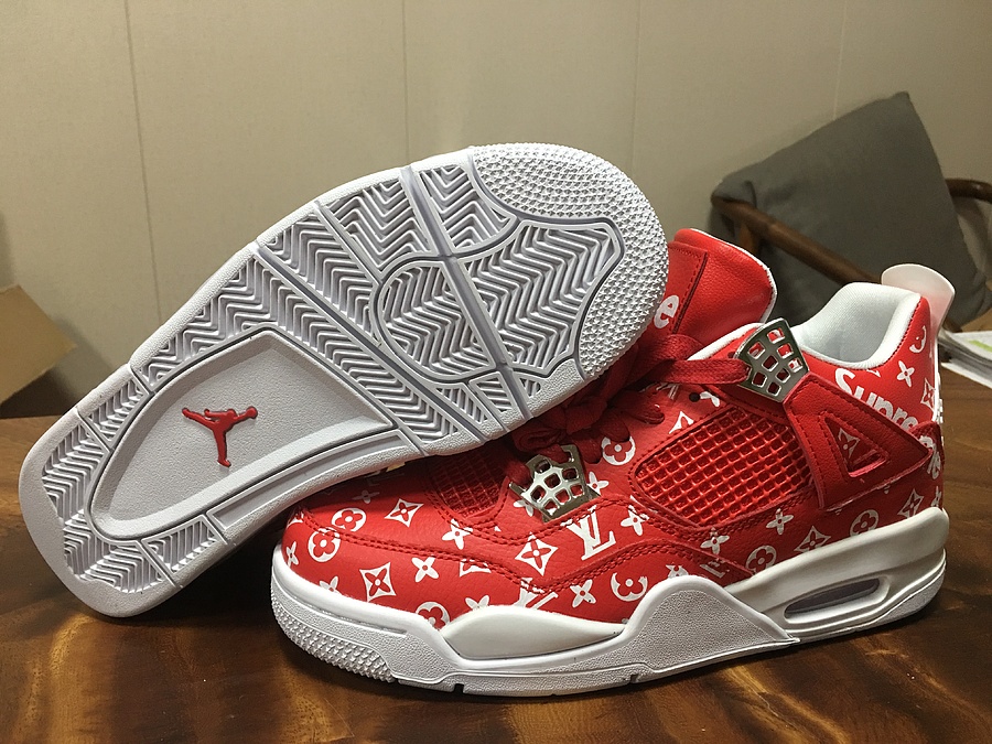 LV&Air Jordan 4 Shoes for men #437318 replica