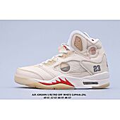 US$63.00 OFF WHITE&Air Jordan 5 Shoes for men #437293