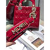 US$217.00 Dior Original Samples Cherry Red Patent Cannage Calfskin
