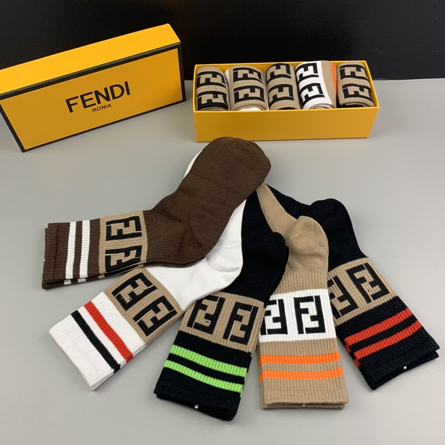 Fendi Socks 5pcs sets #440394 replica