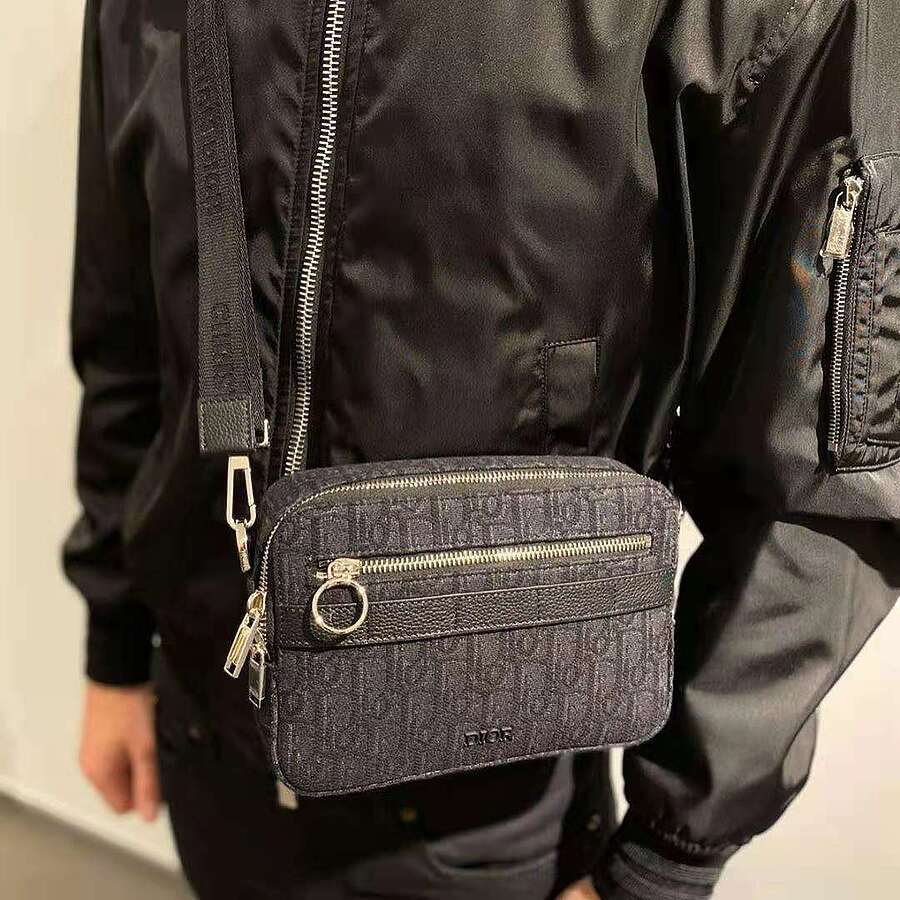 Dior Safari Messenger Bag Dior Oblique Jacquard Black