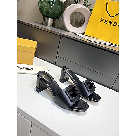 FENDI 7.5cm high heeled Slippers for women #467556 replica