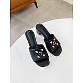US$52.00 HERMES 5.5cm high heeled Slippers for women #467545