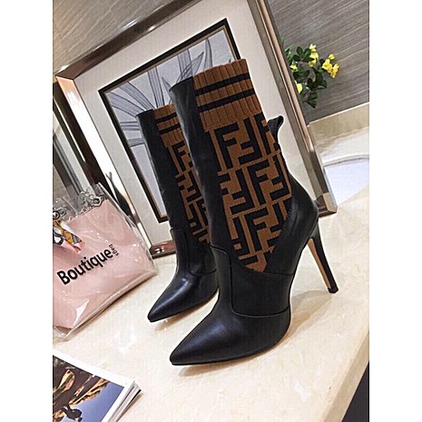 Fendi 10cm High-heeled Boots for women #475749