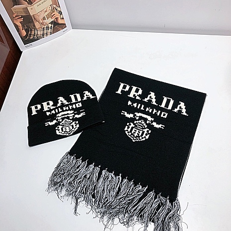 prada hat & scarf 2pcs set #484688 replica