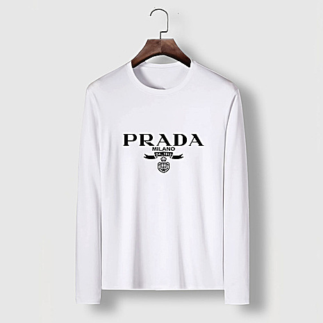 Prada Long-sleeved T-shirts for Men #486061 replica