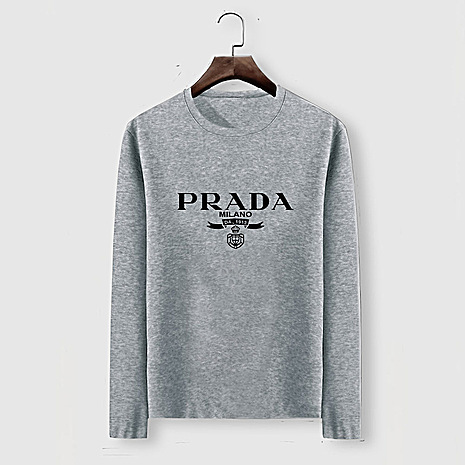 Prada Long-sleeved T-shirts for Men #486062 replica