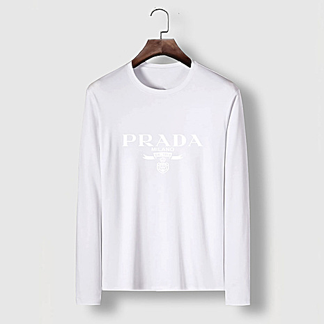 Prada Long-sleeved T-shirts for Men #486070 replica