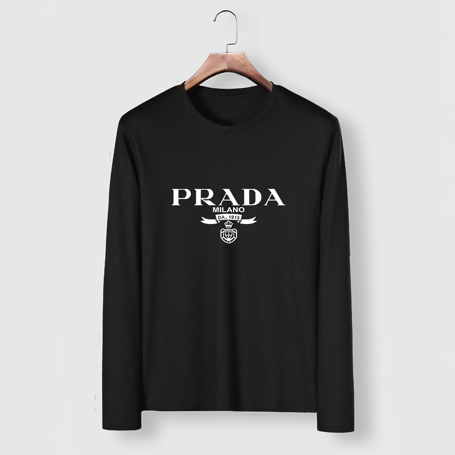 Prada Long-sleeved T-shirts for Men #486068 replica