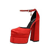 US$92.00 Versace 15cm High-heeled shoes for women #491460
