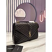 US$289.00 YSL COLLEGE LARGE IN QUILTED LEATHER Black Original Samples 600278BRM071000
