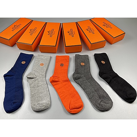 HERMES Socks 5pcs sets #498783 replica