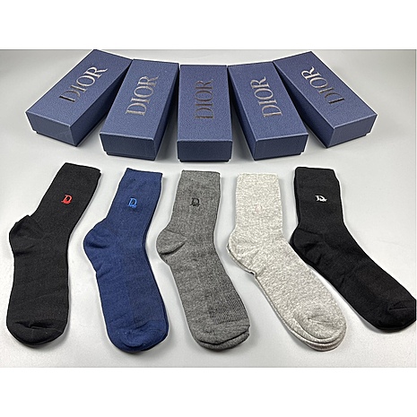 Dior Socks 5pcs sets #498858 replica
