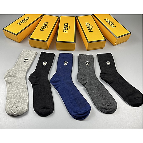 Fendi Socks 5pcs sets #498880 replica
