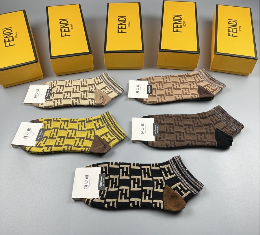 Fendi Socks 5pcs sets #498883 replica