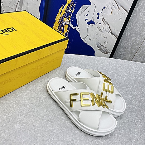 Fendi shoes for Fendi slippers for women #505516 replica