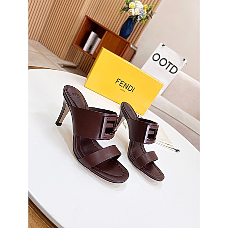 Fendi 7.5cm High-heeled Shoes for women #520605 replica