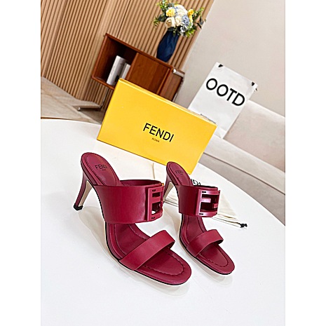 Fendi 7.5cm High-heeled Shoes for women #520606 replica