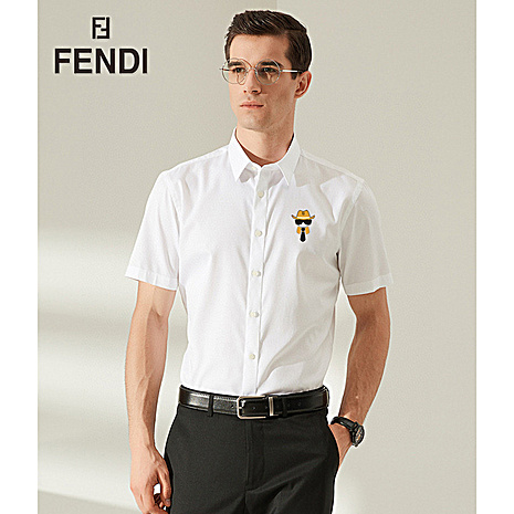 Fendi Shirts for Fendi Short-Sleeved Shirts for men #521298 replica