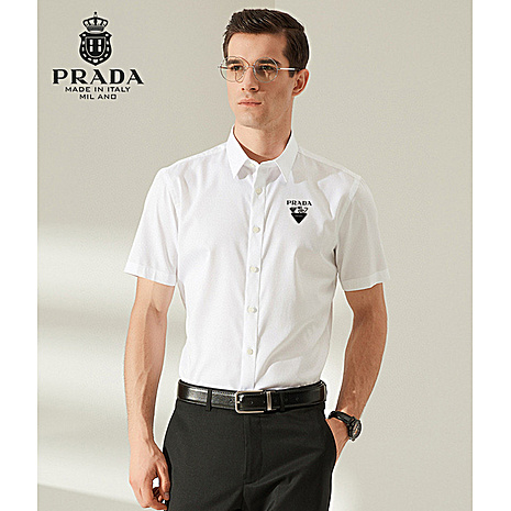 Prada Shirts for Prada Short-Sleeved Shirts For Men #521308 replica