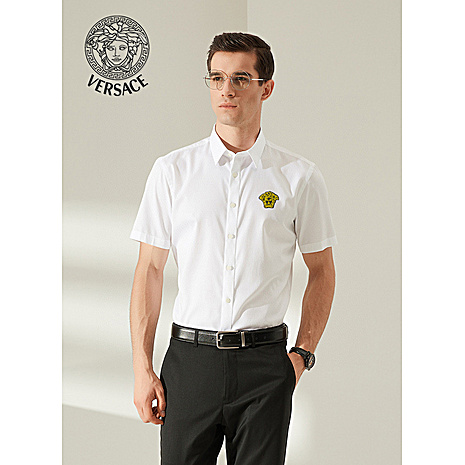Versace Shirts for Versace Shorts-Sleeveds Shirts For Men #521355 replica