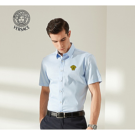 Versace Shirts for Versace Shorts-Sleeveds Shirts For Men #521357 replica