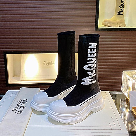Alexander McQueen Shoes for Alexander McQueen boots for women #524476 replica