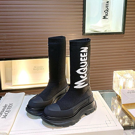 Alexander McQueen Shoes for Alexander McQueen boots for women #524479 replica