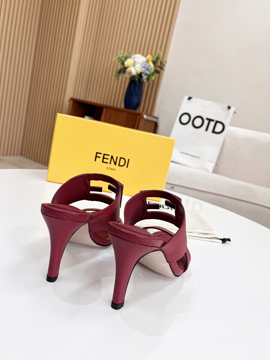 Fendi 8.5cm High-heeled shoes for women #523844 replica