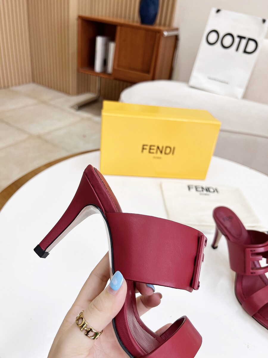 Fendi 8.5cm High-heeled shoes for women #523844 replica