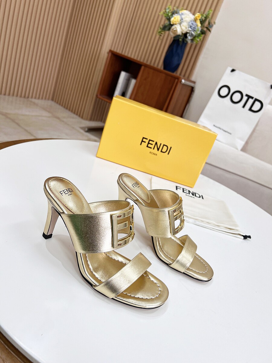 Fendi 8.5cm High-heeled shoes for women #523846 replica