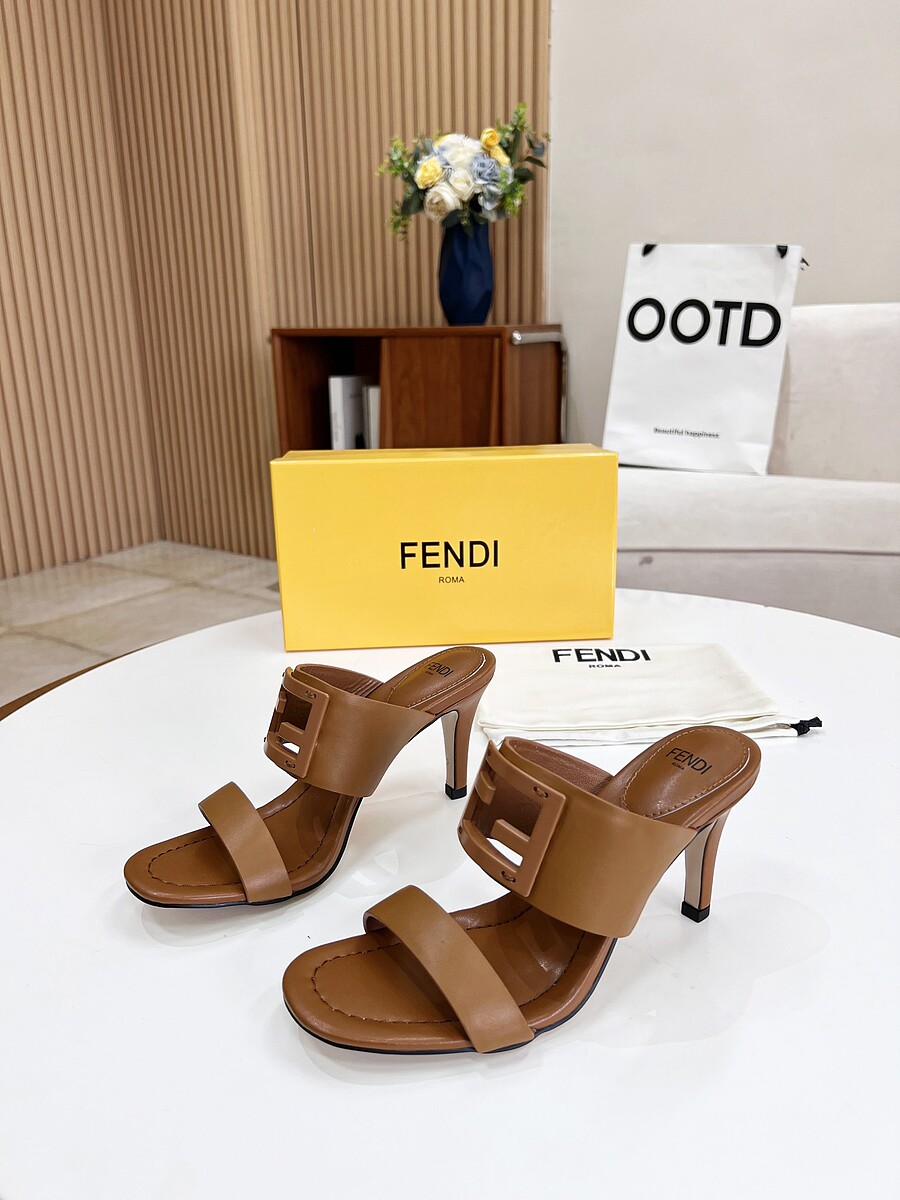 Fendi 8.5cm High-heeled shoes for women #523847 replica